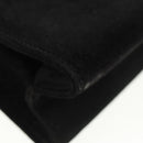 Salvatore Ferragamo Umhängetasche Wildleder Schwarz Gold Authentisch 165613V-16