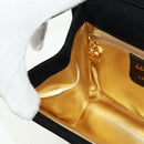 Salvatore Ferragamo Shoulder Bag Suede Black Gold Auth 165613V-22