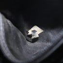 CHANEL Pouch Lamb Skin Black Gold CC Auth 165615-11