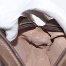 GUCCI GG Supreme Web Sherry Line Bag PVC Beige Gold 007 58 6112 4023 Auth 165618-20