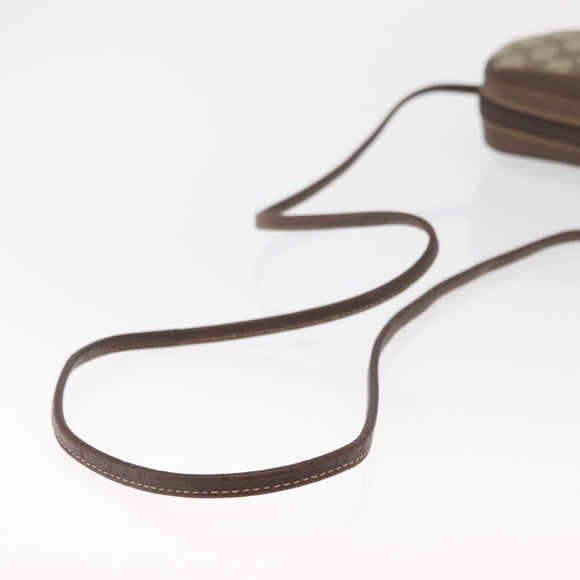 GUCCI GG Supreme Web Sherry Line Bag PVC Beige Gold 007 58 6112 4023 Auth 165618