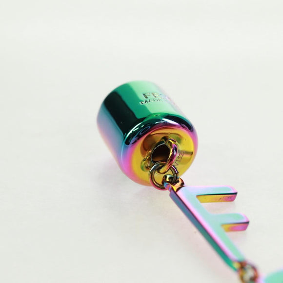 FENDI Necklace metal Blue Green pink Auth 165619SAM