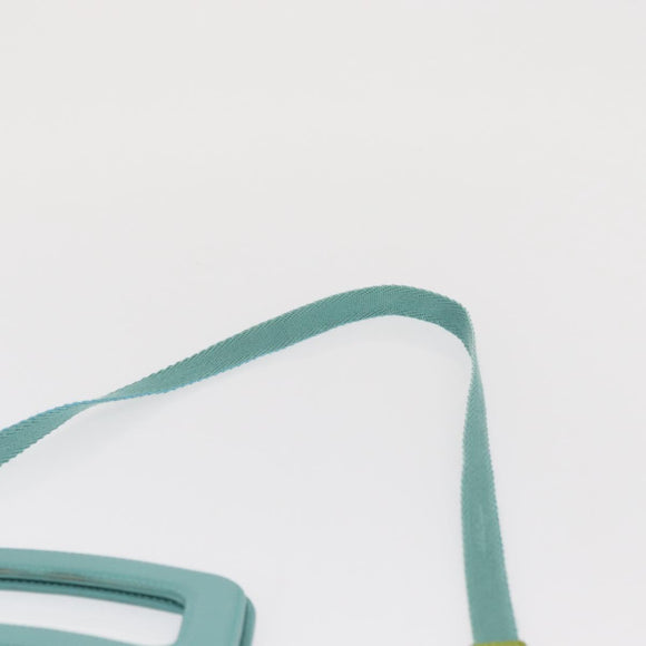 Salvatore Ferragamo Hand Bag Patent leather 2way Green Silver Auth 165620