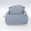 PRADA Backpack Nylon Light Blue Silver Auth 165621-5