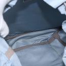 PRADA Backpack Nylon Light Blue Silver Auth 165621-10