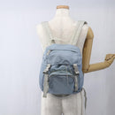 PRADA Backpack Nylon Light Blue Silver Auth 165621-25