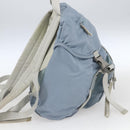 PRADA Backpack Nylon Light Blue Silver Auth 165621-3