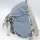 PRADA Backpack Nylon Light Blue Silver Auth 165621-4