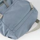 PRADA Backpack Nylon Light Blue Silver Auth 165621-6