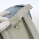 PRADA Backpack Nylon Light Blue Silver Auth 165621-7