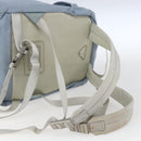 PRADA Backpack Nylon Light Blue Silver Auth 165621-8