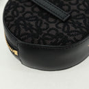 LOEWE Spirited Away Cookie Pouch Pouch Leather Black Gold Auth 165625SM-18