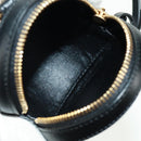 LOEWE Spirited Away Cookie Pouch Pouch Leather Black Gold Auth 165625SM-11