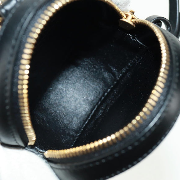 LOEWE Spirited Away Cookie Pouch Pouch Leather Black Gold Auth 165625SM