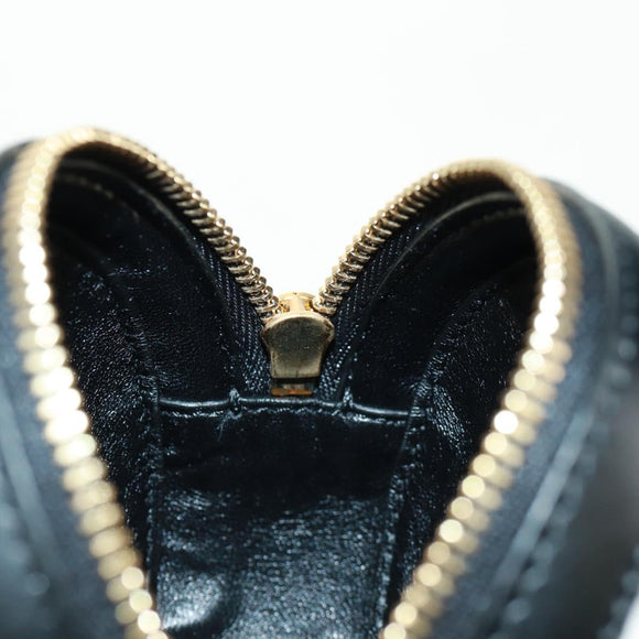 LOEWE Spirited Away Cookie Pouch Pouch Leather Black Gold Auth 165625SM