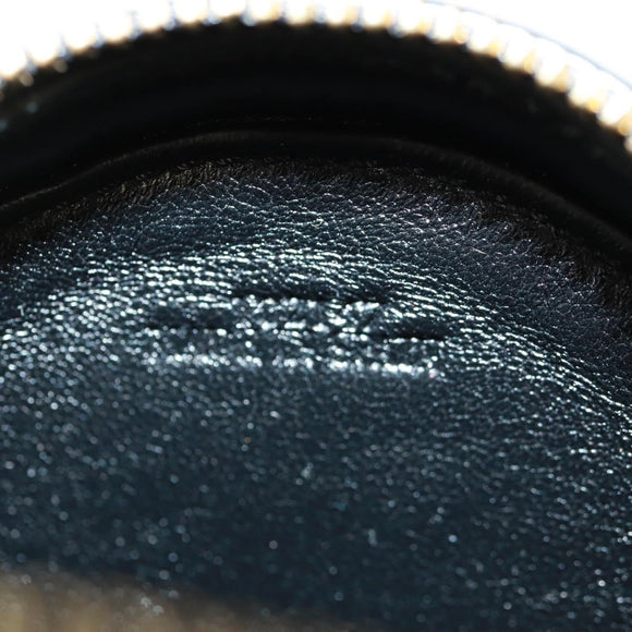 LOEWE Spirited Away Cookie Pouch Pouch Leather Black Gold Auth 165625SM