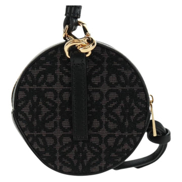 LOEWE Spirited Away Cookie Pouch Pouch Leather Black Gold Auth 165625SM - 0