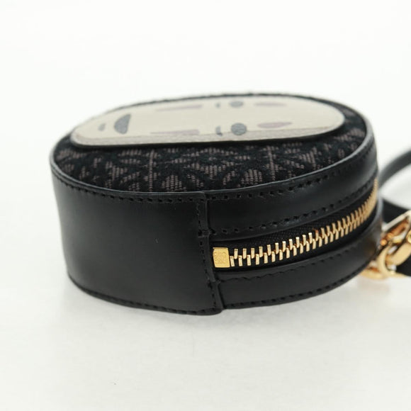 LOEWE Spirited Away Cookie Pouch Pouch Leather Black Gold Auth 165625SM