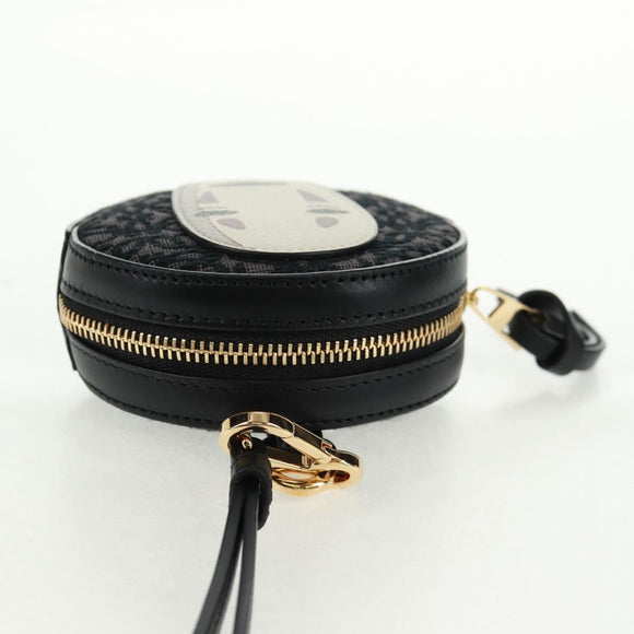 LOEWE Spirited Away Cookie Pouch Pouch Leather Black Gold Auth 165625SM