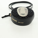 LOEWE Spirited Away Cookie Pouch Pouch Leather Black Gold Auth 165625SM-6