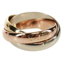 CARTIER Trinity Triple Ring Yellow Gold Gold Auth 165626SM-1