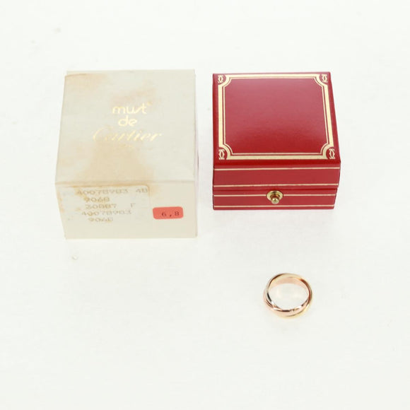 CARTIER Trinity Triple Ring Yellow Gold Gold Auth 165626SM