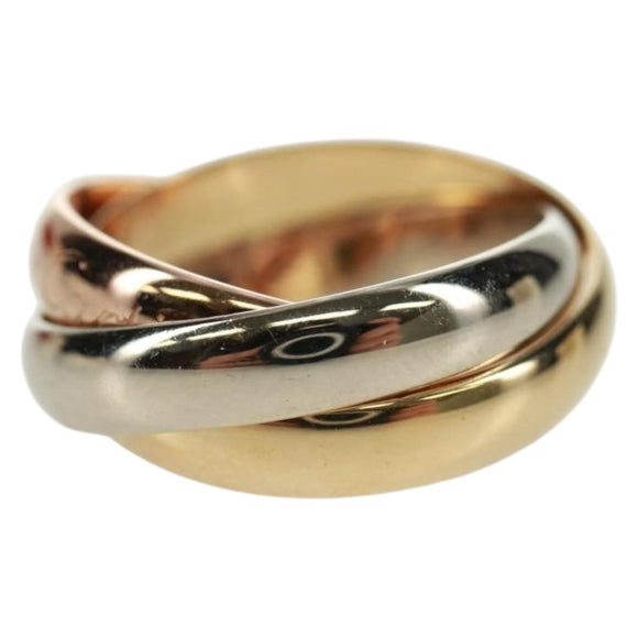 CARTIER Trinity Triple Ring Yellow Gold Gold Auth 165626SM