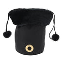CELINE Pouch Nylon Black Gold Auth 165627-2