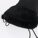 CELINE Pouch Nylon Black Gold Auth 165627-6