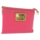 LOUIS VUITTON Antigua Pochette Plat PM Pouch Pink Rose M40068 LV Auth 165628-1