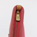 LOUIS VUITTON Antigua Pochette Plat PM Pouch Pink Rose M40068 LV Auth 165628-9