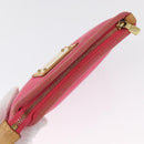 LOUIS VUITTON Antigua Pochette Plat PM Pouch Pink Rose M40068 LV Auth 165628-5