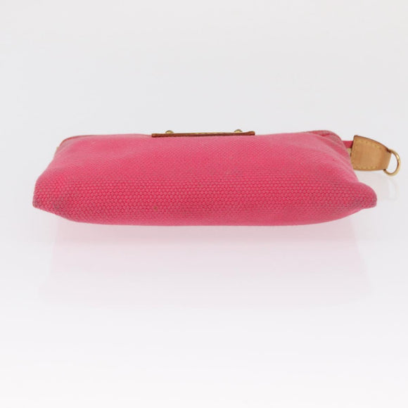 LOUIS VUITTON Antigua Pochette Plat PM Pouch Pink Rose M40068 LV Auth 165628