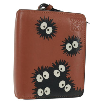 LOEWE Wallet Leather Black Brown Auth 165632SAM