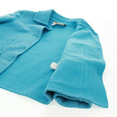 Salvatore Ferragamo Jacket Wool Light Blue Auth 165633-15