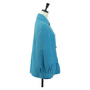 Salvatore Ferragamo Jacket Wool Light Blue Auth 165633-7
