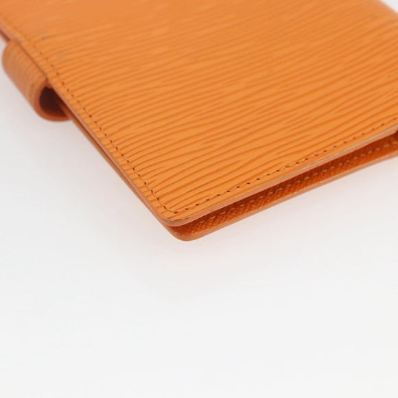 LOUIS VUITTON Epi Agenda PM Day Planner Cover Orange Mandarin R2005H Auth 165636