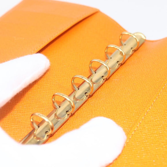 LOUIS VUITTON Epi Agenda PM Day Planner Cover Orange Mandarin R2005H Auth 165636