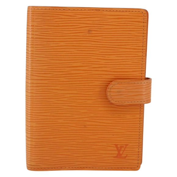 LOUIS VUITTON Epi Agenda PM Day Planner Cover Orange Mandarin R2005H Auth 165636