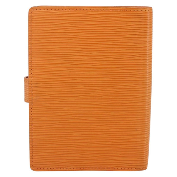 LOUIS VUITTON Epi Agenda PM Day Planner Cover Orange Mandarin R2005H Auth 165636