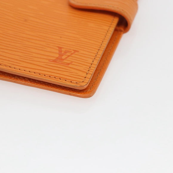 LOUIS VUITTON Epi Agenda PM Day Planner Cover Orange Mandarin R2005H Auth 165636