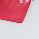 LOUIS VUITTON Vernis Pochette Cles Coin Purse Fuchsia Pink M91250 LV Auth 165637-15