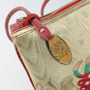 LOEWE Anagram Shoulder Bag Leather Gold Auth 165638-18
