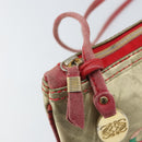 LOEWE Anagram Shoulder Bag Leather Gold Auth 165638-10