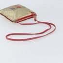 LOEWE Anagram Shoulder Bag Leather Gold Auth 165638-7