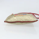 LOEWE Anagram Shoulder Bag Leather Gold Auth 165638-5