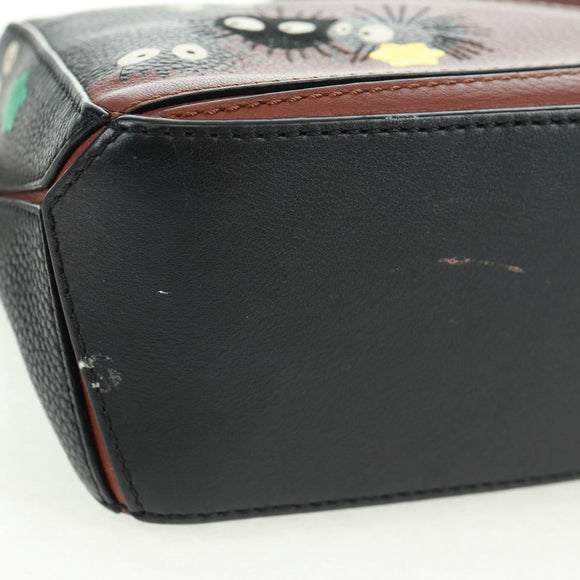 LOEWE Puzzle Bag Mini - Makkuro Kurosuke Bag Leather 2way Brown Auth 165639SM