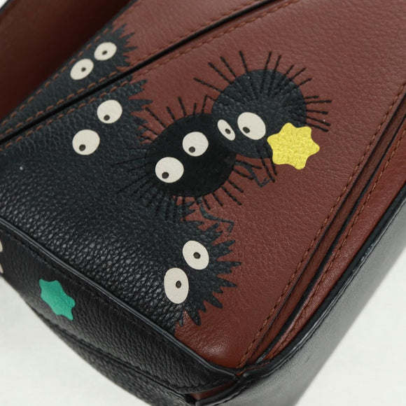 LOEWE Puzzle Bag Mini - Makkuro Kurosuke Bag Leather 2way Brown Auth 165639SM