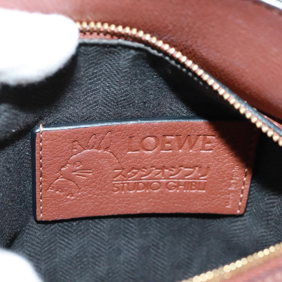 LOEWE Puzzle Bag Mini - Makkuro Kurosuke Bag Leather 2way Brown Auth 165639SM