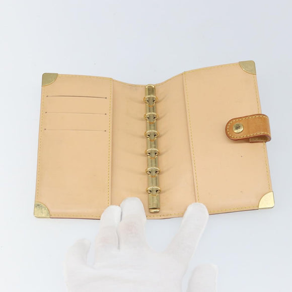 LOUIS VUITTON Multicolor Agenda PM Day Planner Cover White R21074 LV Auth 165640